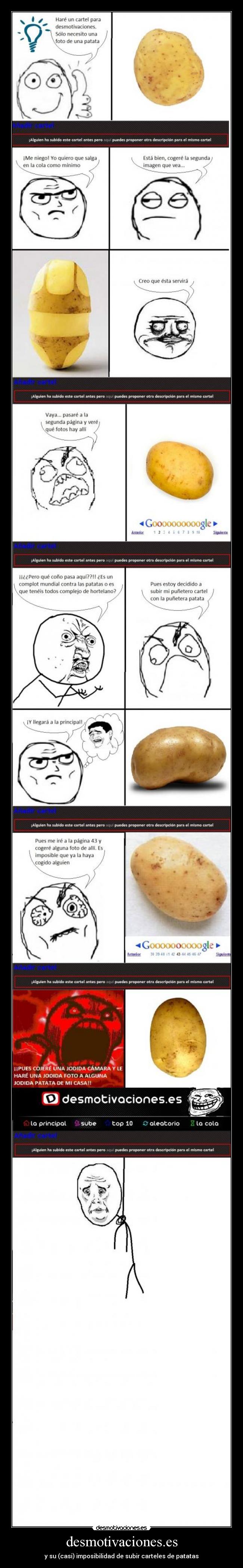 desmotivaciones.es - y su (casi) imposibilidad de subir carteles de patatas