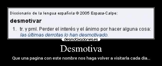 Desmotiva -