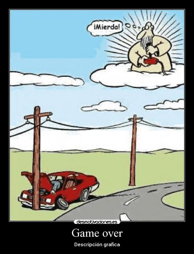 Game over - Descripción grafica