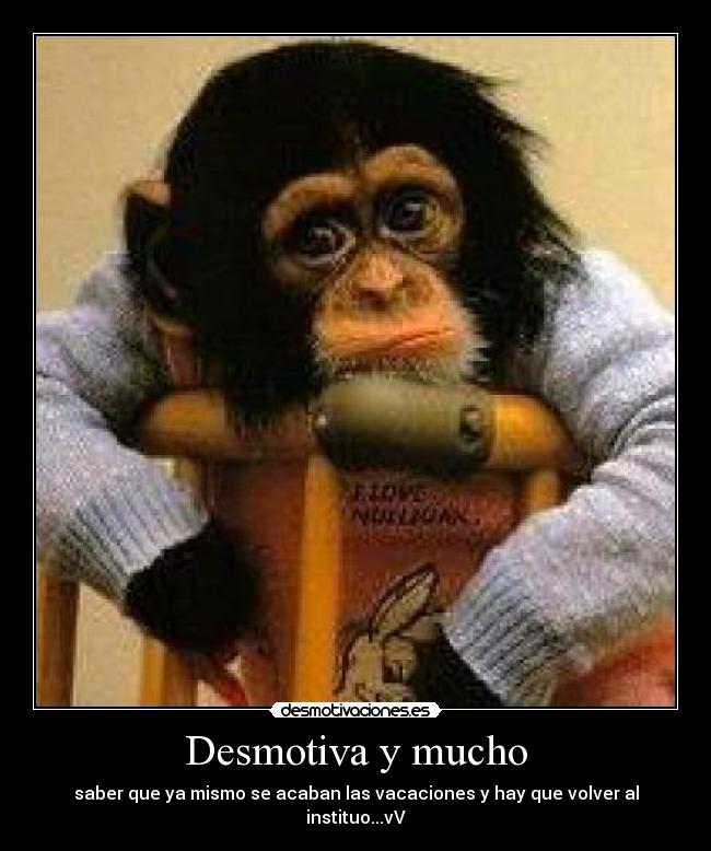 Desmotiva y mucho -