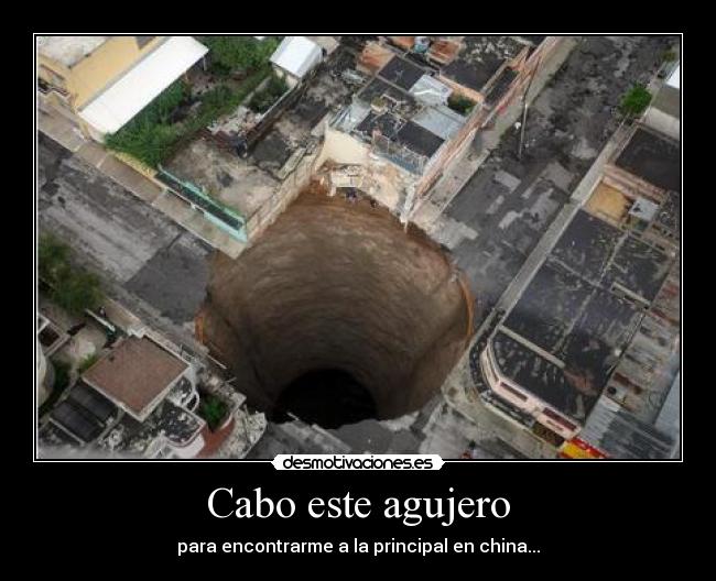 Cabo este agujero - 
