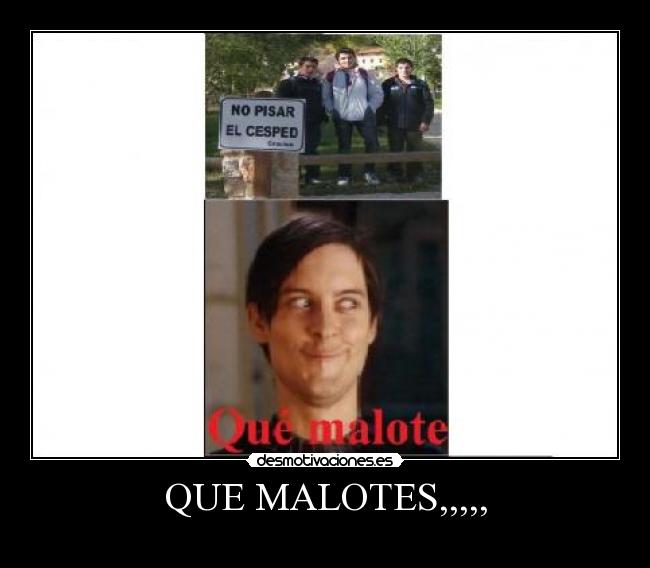 QUE MALOTES,,,,, - 