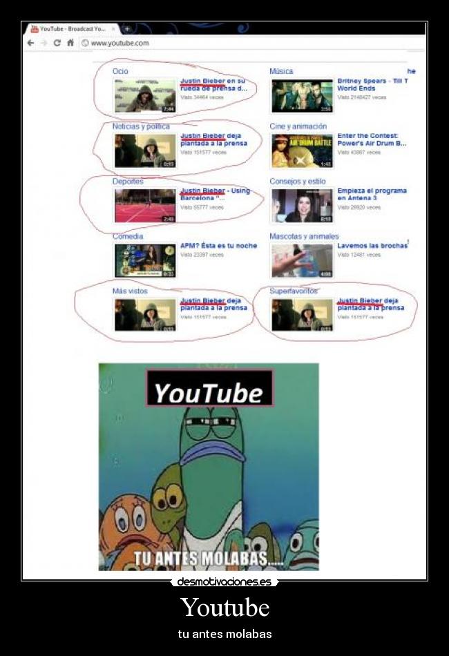 Youtube - tu antes molabas