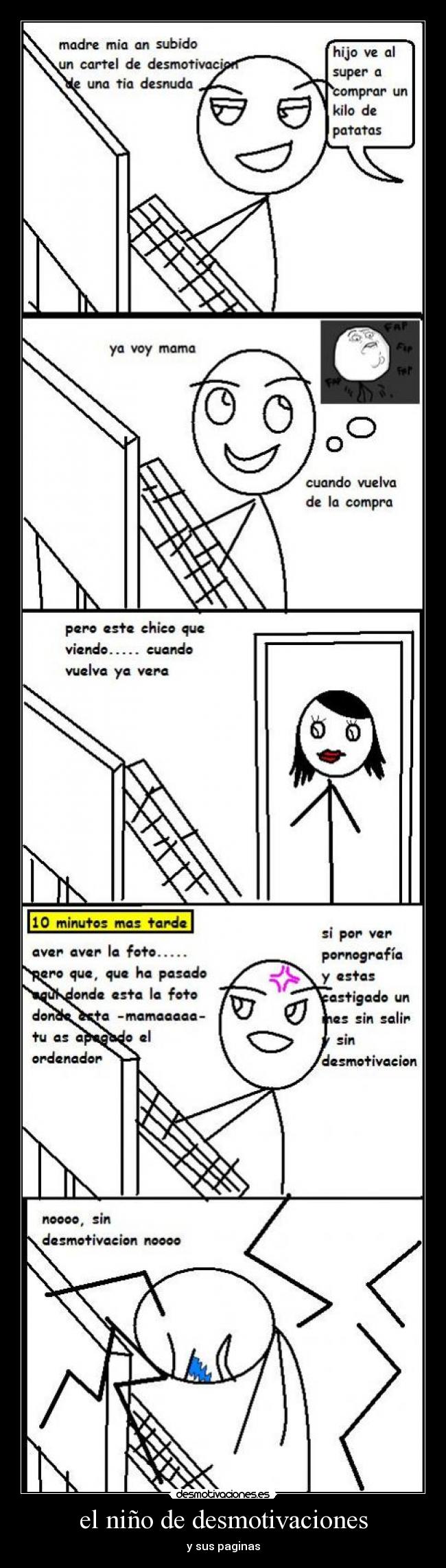 el niño de desmotivaciones - y sus paginas