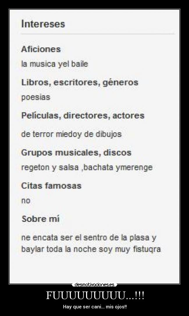 FUUUUUUUUU...!!! - Hay que ser cani... mis ojos!!