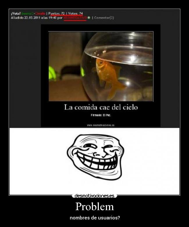 Problem - nombres de usuarios?