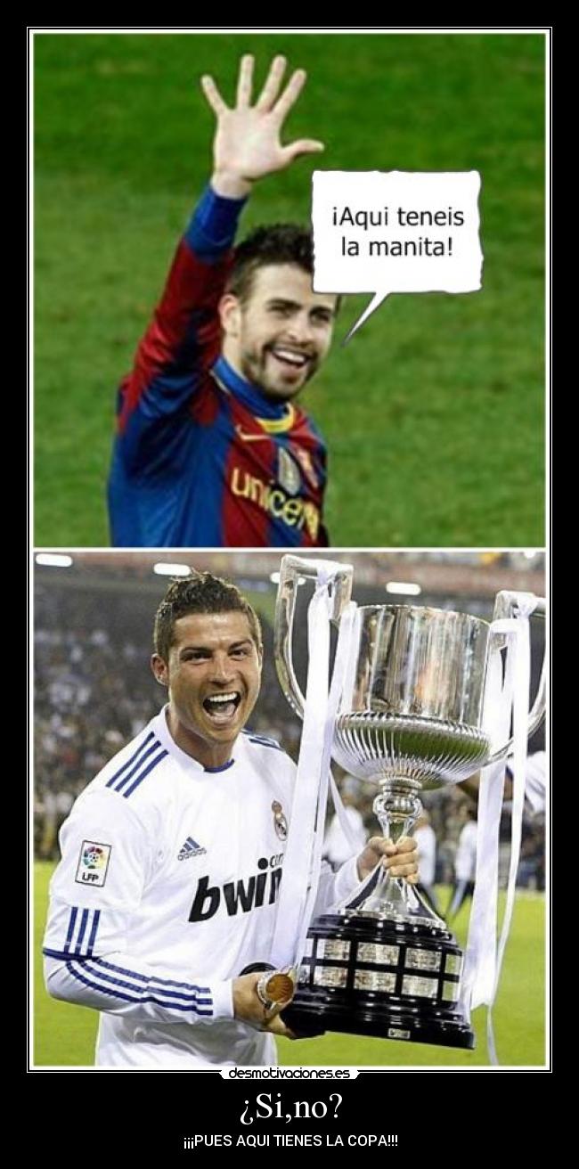 ¿Si,no? - ¡¡¡PUES AQUI TIENES LA COPA!!!