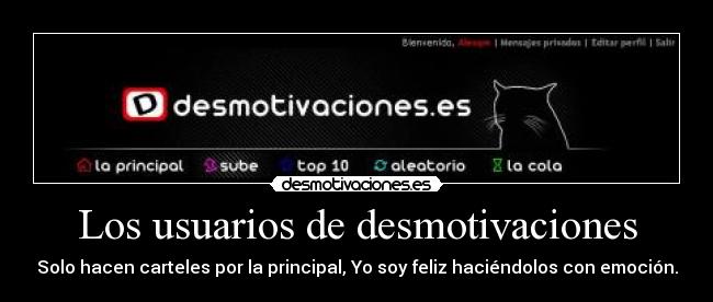 Los usuarios de desmotivaciones - 