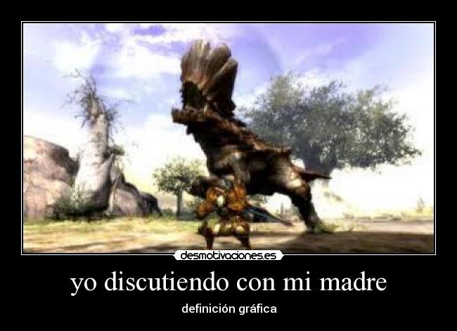 yo discutiendo con mi madre - definición gráfica