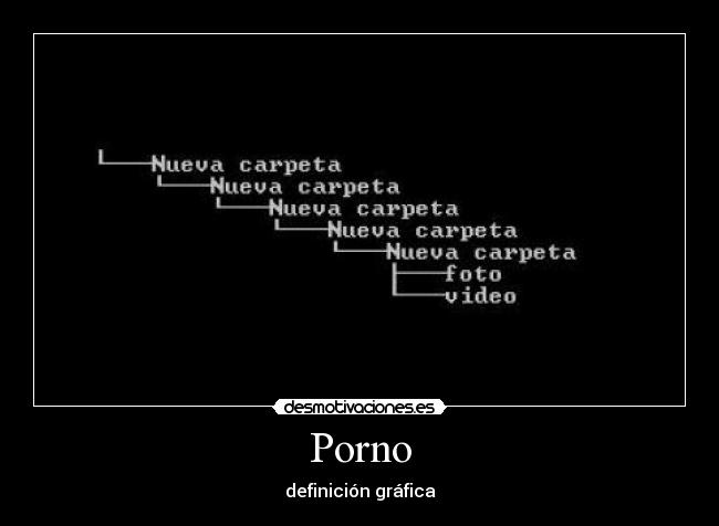 Porno - definición gráfica
