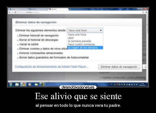 Ese alivio que se siente -