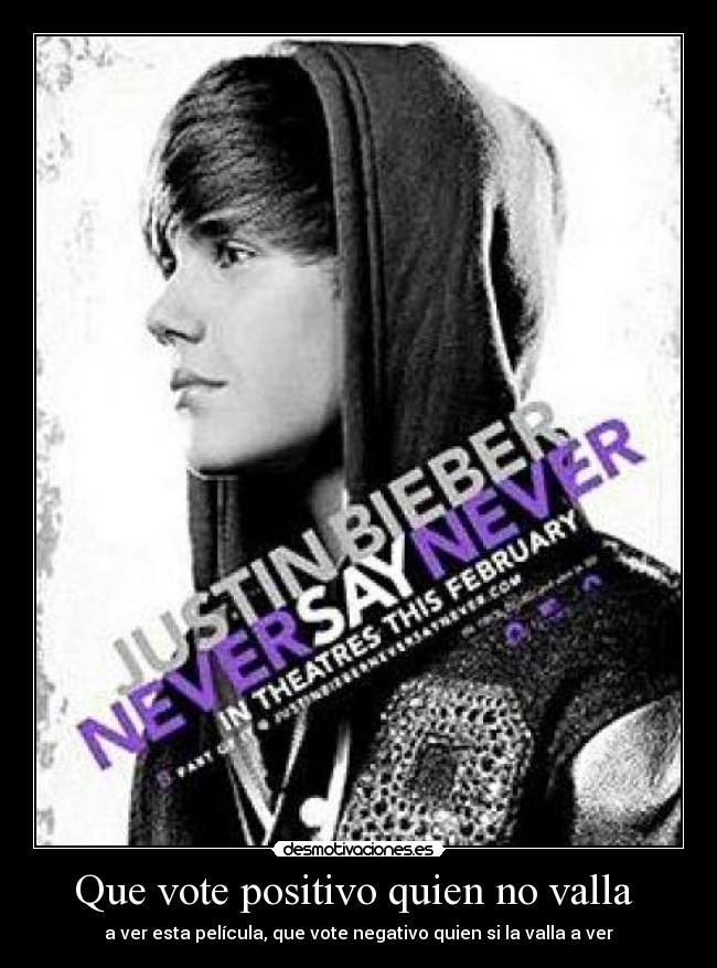 Que vote positivo quien no valla -