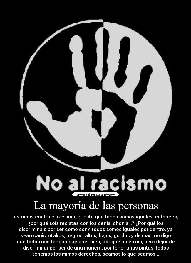 La mayoría de las personas -