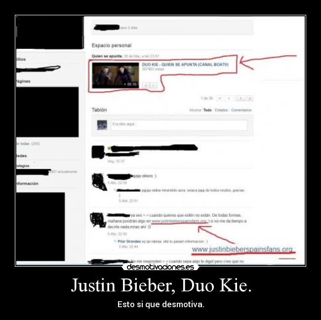 Justin Bieber, Duo Kie. -