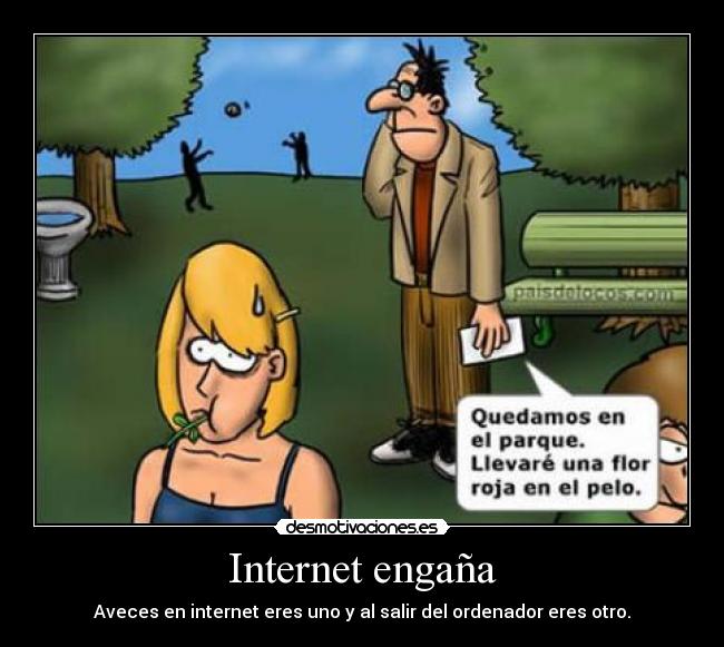 carteles internet internet engana desmotivaciones