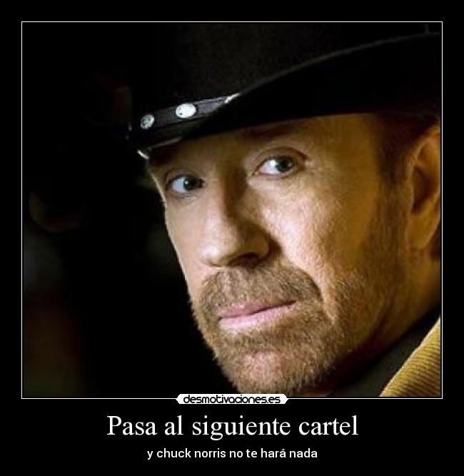 Pasa al siguiente cartel -