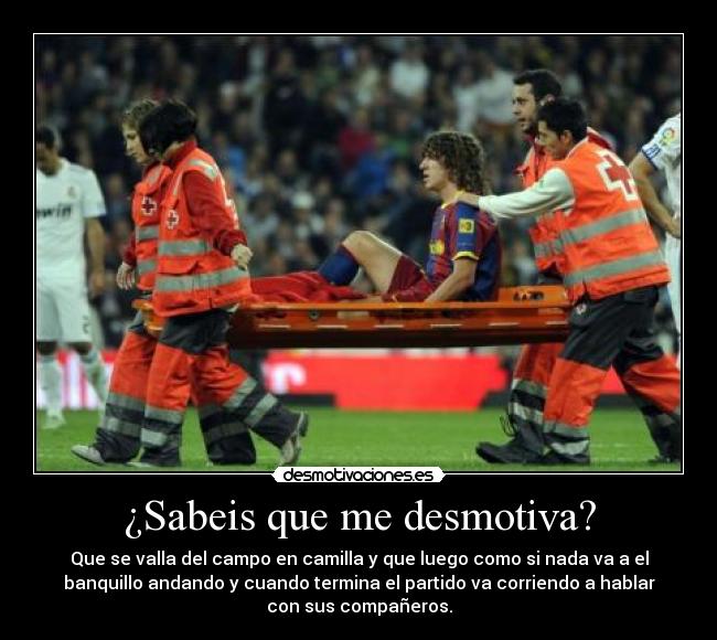 ¿Sabeis que me desmotiva? - 