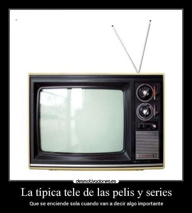 La típica tele de las pelis y series - 