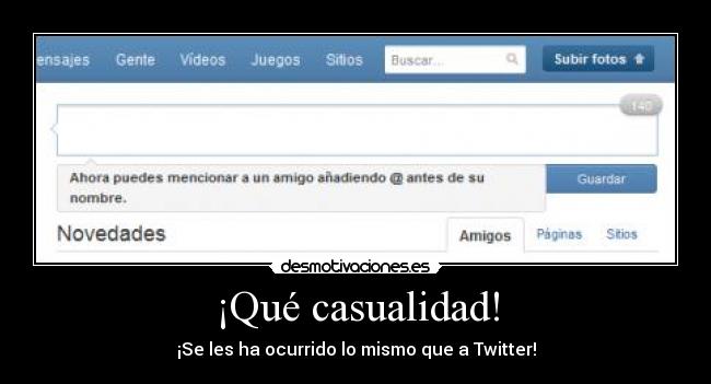 ¡Qué casualidad! - ¡Se les ha ocurrido lo mismo que a Twitter!