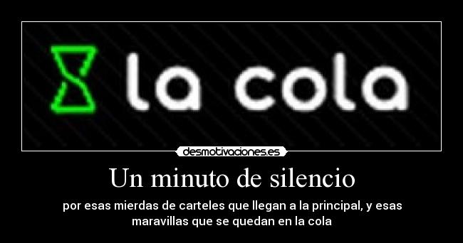 Un minuto de silencio -