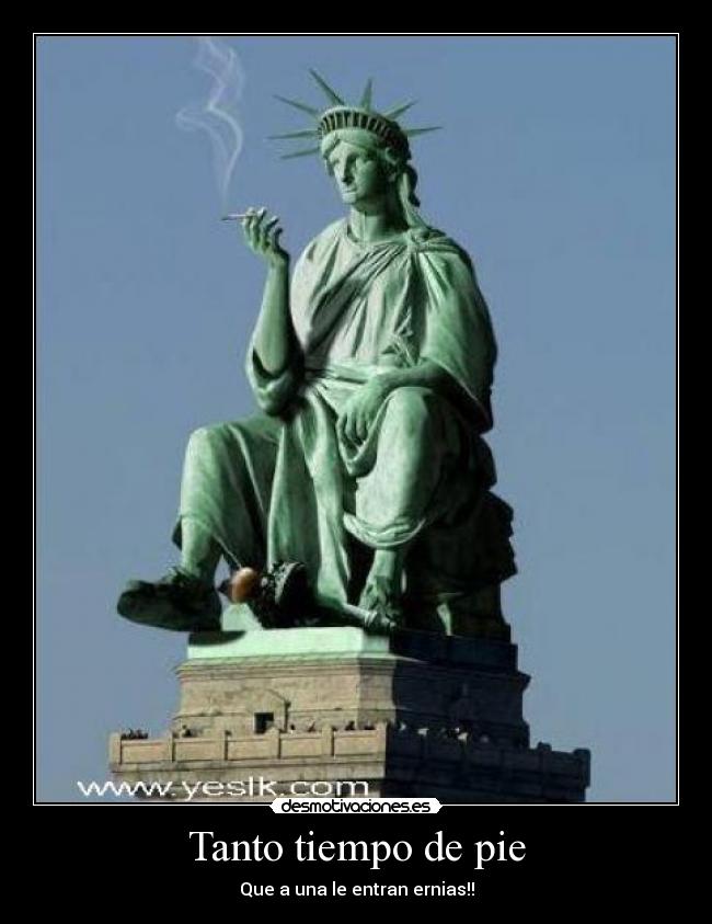 Tanto tiempo de pie - 