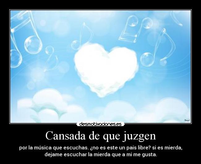 Cansada de que juzgen - 