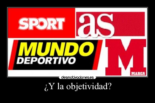 ¿Y la objetividad? -