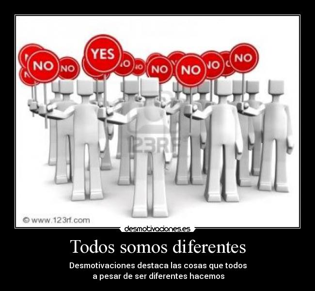 Todos somos diferentes - 