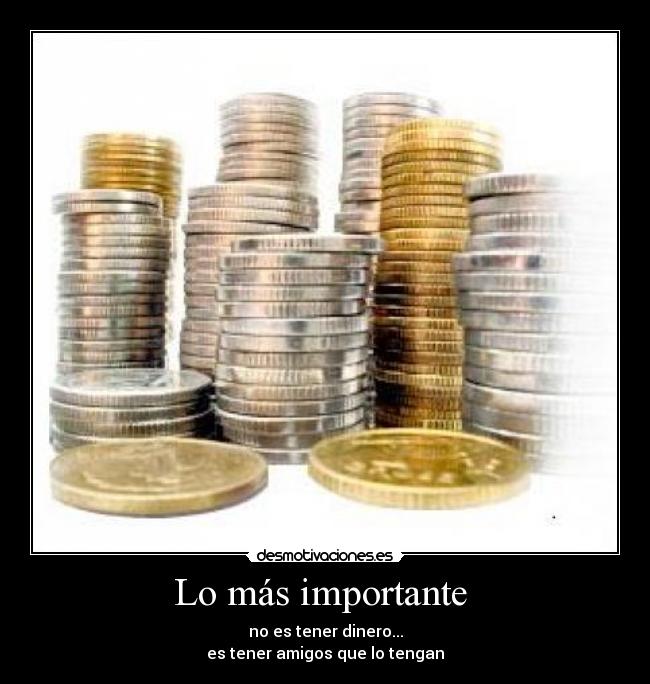 Lo más importante -