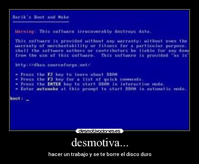 desmotiva... -