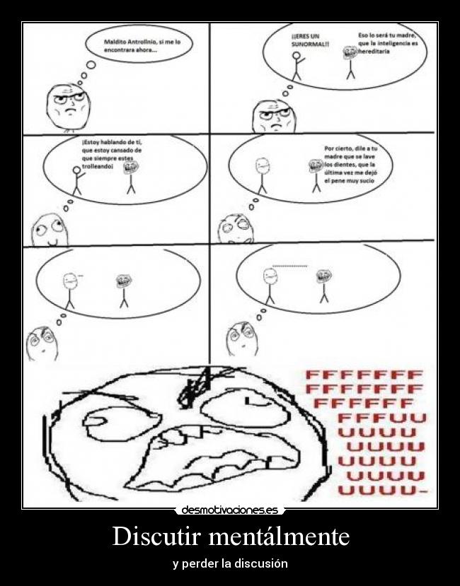 Discutir mentálmente - y perder la discusión