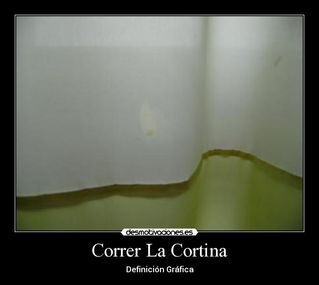 Correr La Cortina - Definición Gráfica