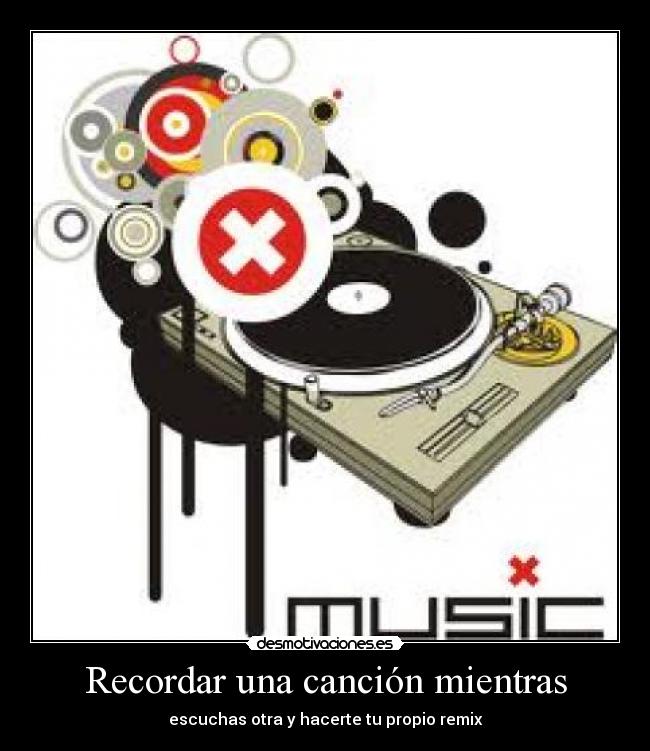 Recordar una canción mientras - escuchas otra y hacerte tu propio remix