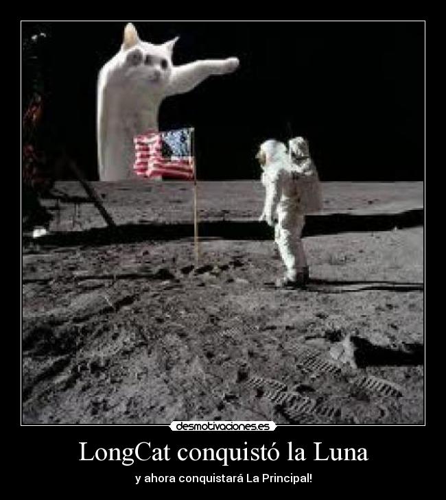 LongCat conquistó la Luna -