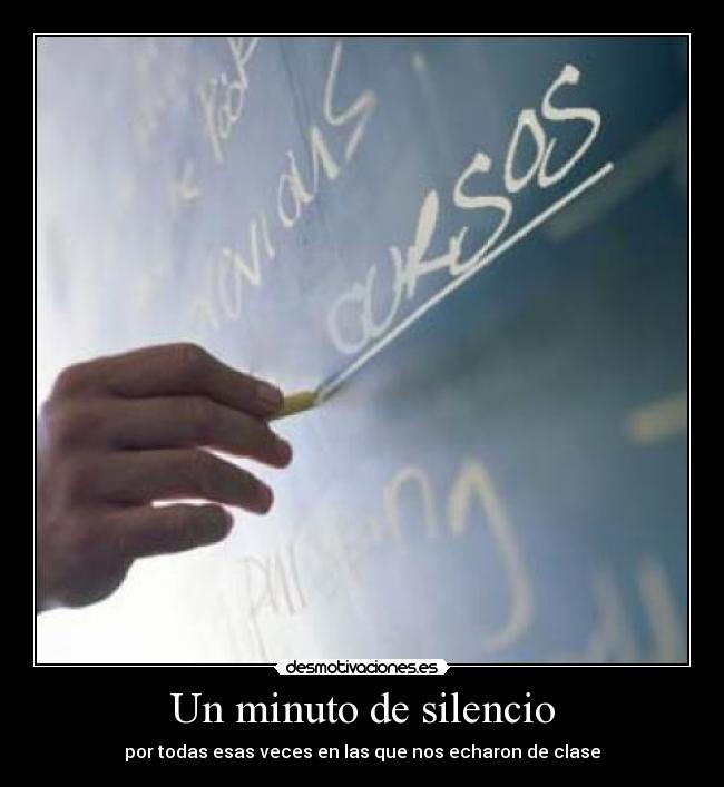 Un minuto de silencio -