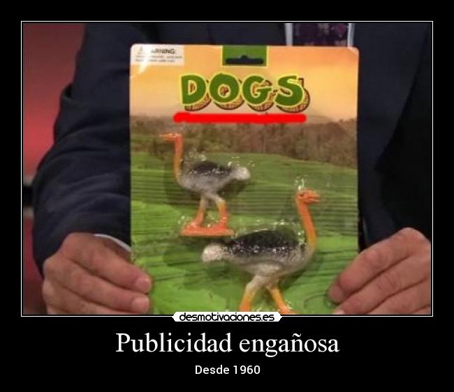 carteles publicidad enganosa desde 1985 desmotivaciones
