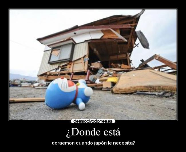 ¿Donde está - doraemon cuando japón le necesita?