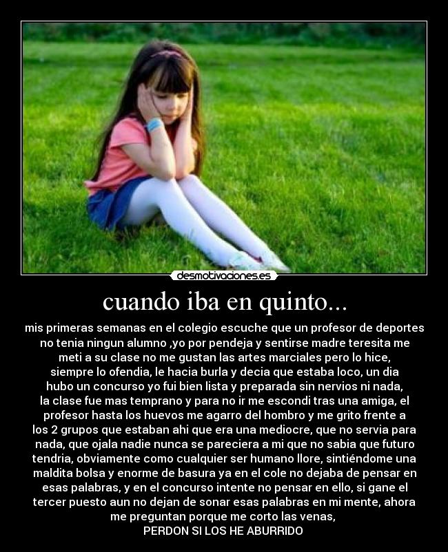 cuando iba en quinto... - 