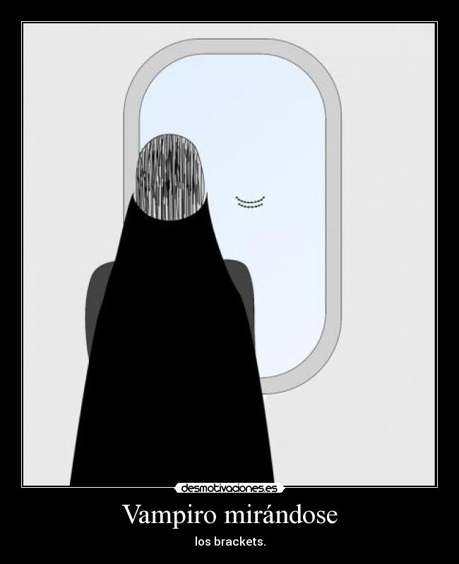 Vampiro mirándose -