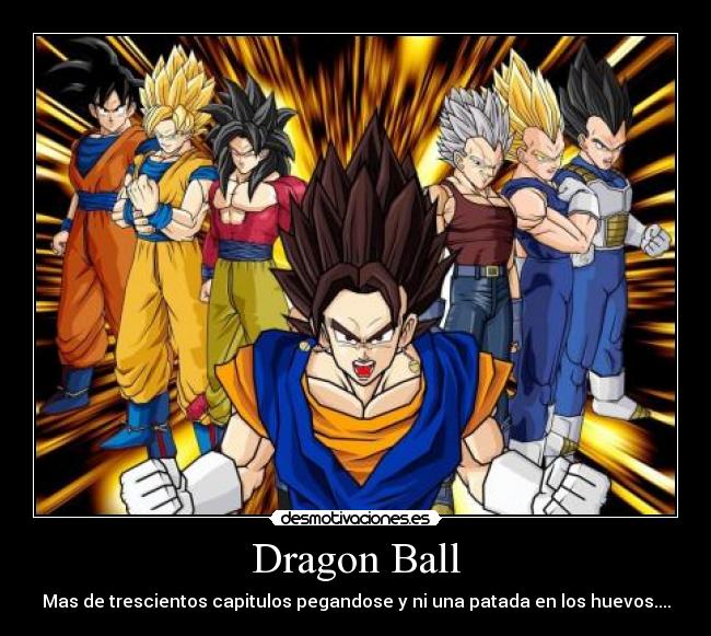 Dragon Ball - Mas de trescientos capitulos pegandose y ni una patada en los huevos....