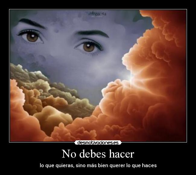 No debes hacer - 