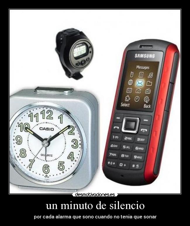 un minuto de silencio -