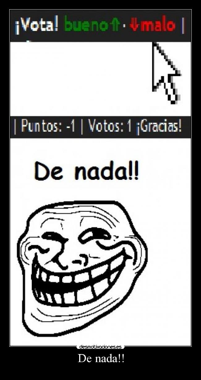 De nada!! -