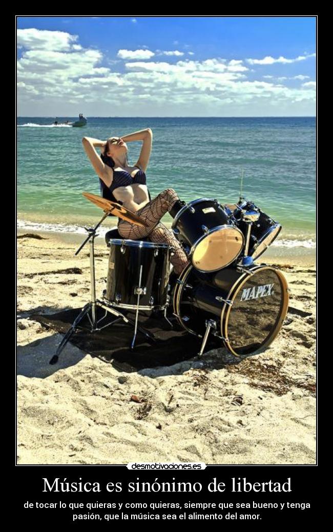 carteles musica libertad musica desmotivaciones