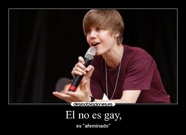 El no es gay, - es afeminado