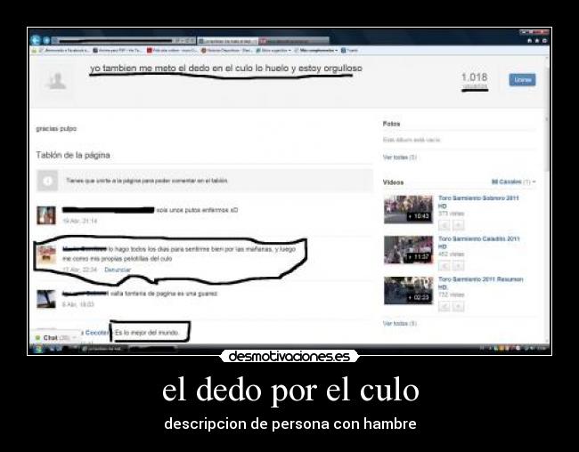 el dedo por el culo -