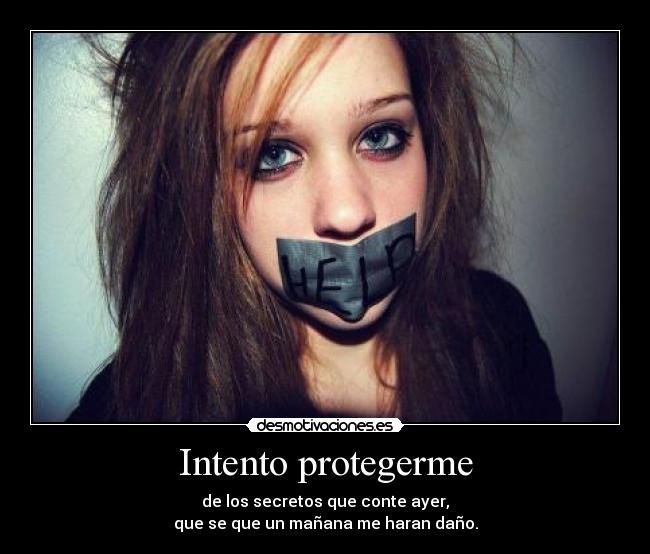 Intento protegerme -