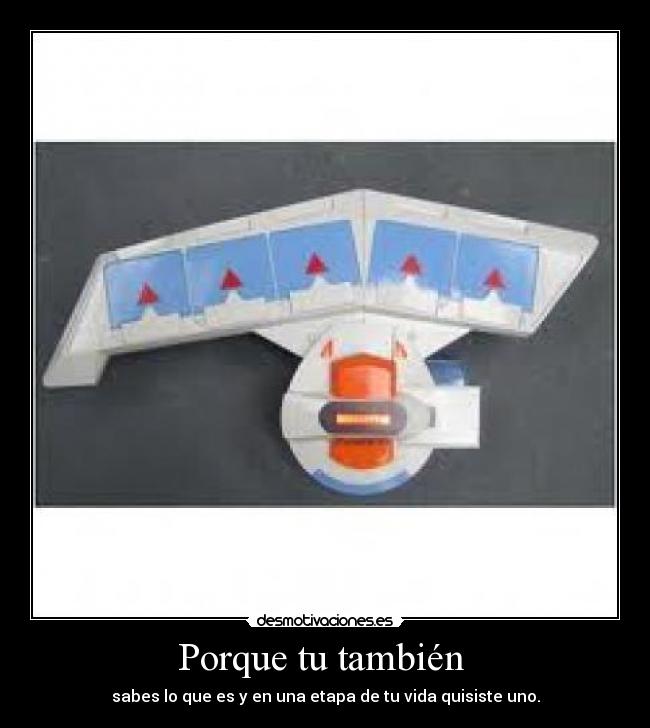 Porque tu también - sabes lo que es y en una etapa de tu vida quisiste uno.