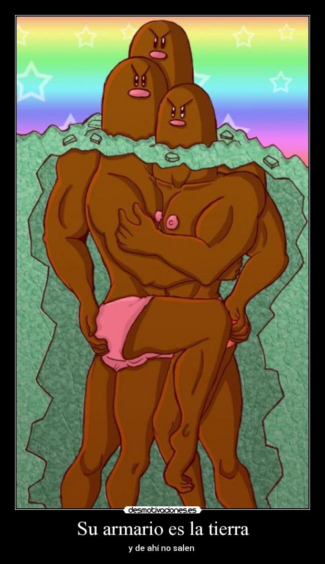 Su armario es la tierra - y de ahí no salen