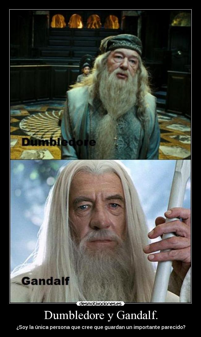 Dumbledore y Gandalf. -